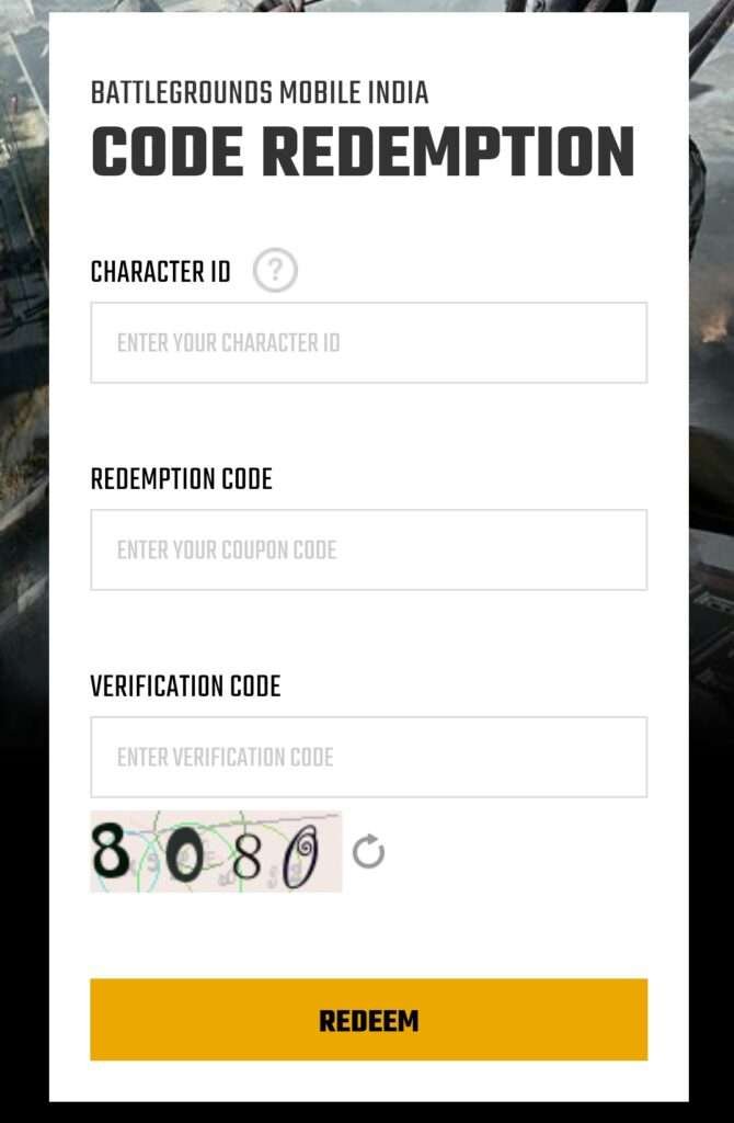 bgmi redeem codes today